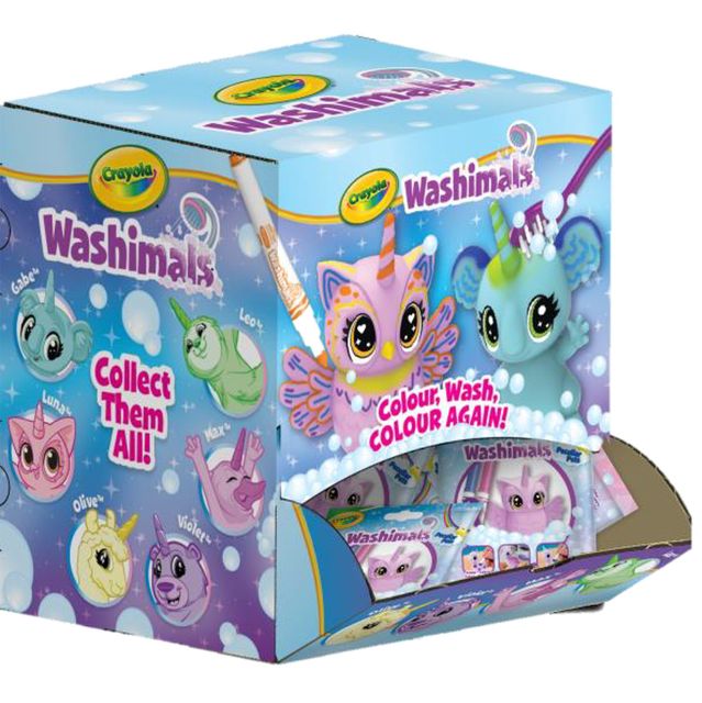 CRAYOLA WASHIMALS PECULIAR PASTEL PETS - ESPOSITORE DA BANCO 1ct BUSTINA 24 pz …