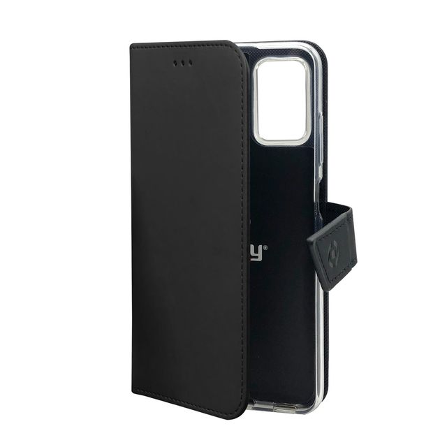 Celly Wally - Flip cover per cellulare - similpelle - nero - per OPPO Reno6 Pro…