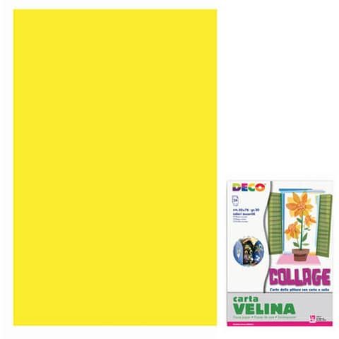CWR Deco Collage - Carta - 500 x 760 mm - 24 fogli - giallo - carta velina