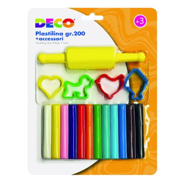 CWR PLASTILINA KIDDY CLAY 200G + ACC.