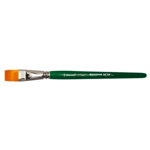 CWR VINCENT PENNELLI SINTETICI PUNTA PIATTA N. 10 MANICO CORTO COL. VERDE CONF …