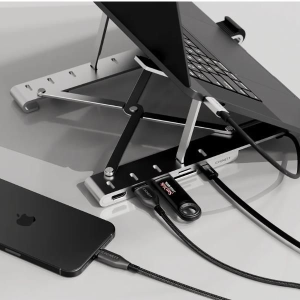 CYGNETT UNITE 7IN1 HUB WITH FOLDING LAPTOP