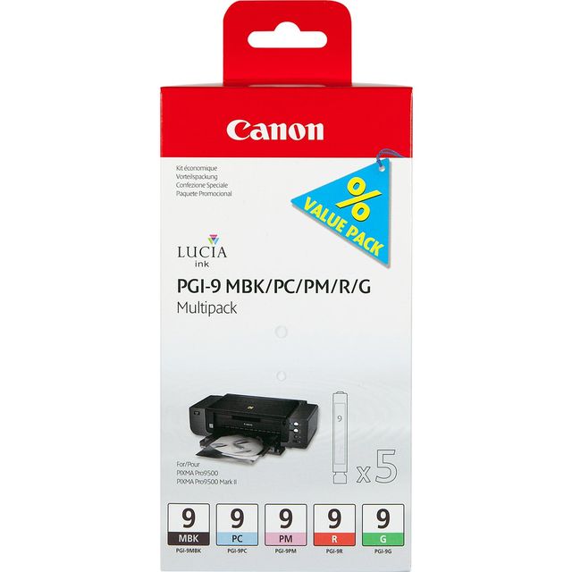 Canon 1033B013 cartuccia d'inchiostro 5 pz Originale Resa standard Verde, Nero …