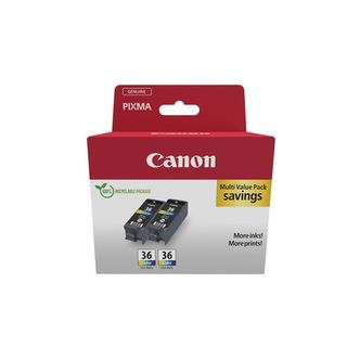 Canon CLI-36 Color Twin Pack - Confezione da 2 - 12 ml - colore (ciano, magenta…