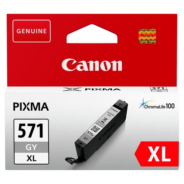 Canon CLI-571GY XL cartuccia d'inchiostro 1 pz Originale Resa elevata (XL) Grig…