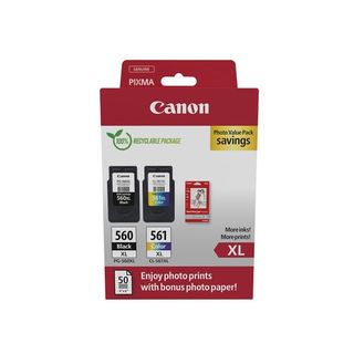 Canon PG-560XL/CL-561XL Photo Value Pack - Lucido - confezione da 2 - Alta resa…