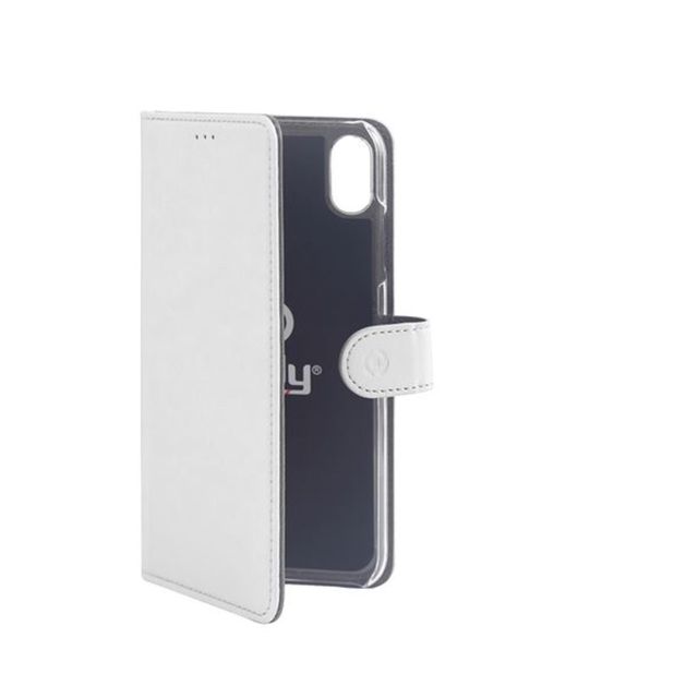 Celly Wally WALLY998WH - Flip cover per cellulare - ecopelle - bianco - per App…