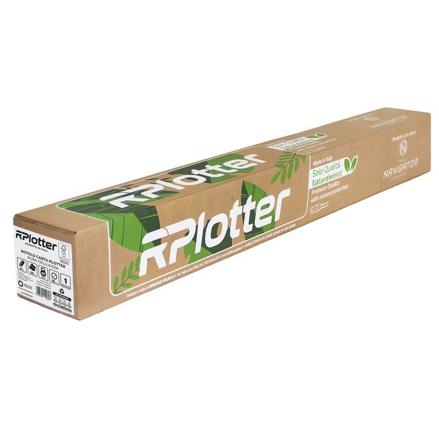 Carta plotter inkjet e laser bianco 610mm x 50mt 90gr in carta Navigator Company