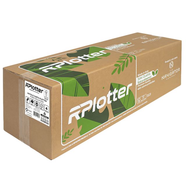 Carta plotter inkjet e laser bianco 625mm x 50mt 90gr in carta Navigator Company