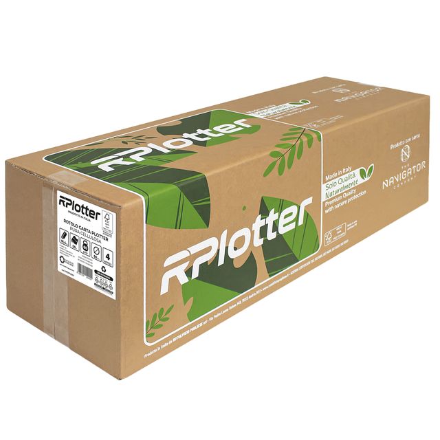 Carta plotter inkjet e laser bianco 914mm x 50mt 80gr in carta Navigator Company