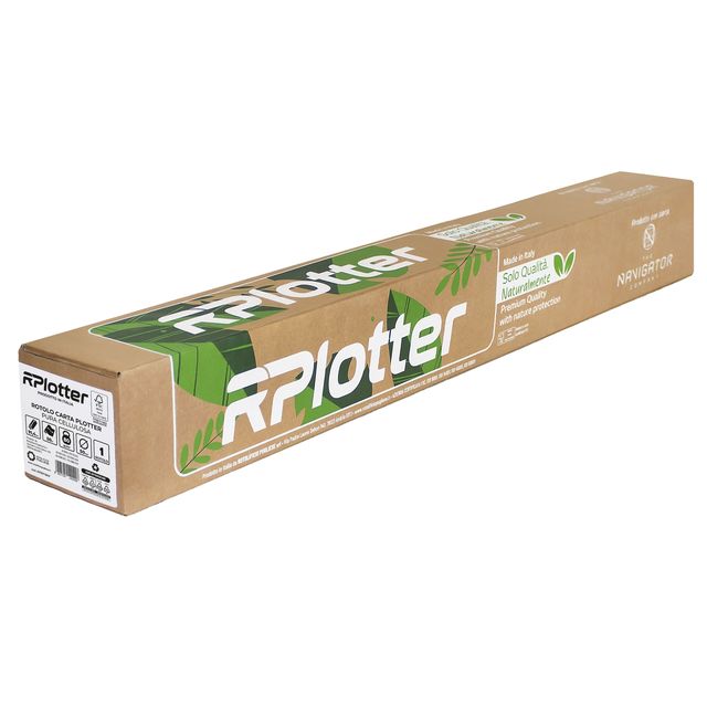 Carta plotter inkjet e laser bianco 914mm x 50mt 80gr in carta Navigator Company