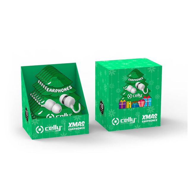Celly XMASEARTREE - Auricolari con microfono - in-ear - cablato - jack 3,5 mm -…