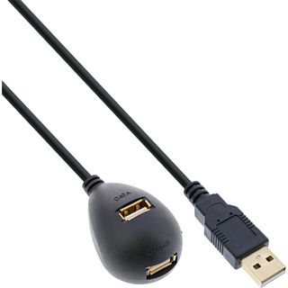Cavo USB 2.0 con Piedistallo Maschio A a Femmina A, 2m