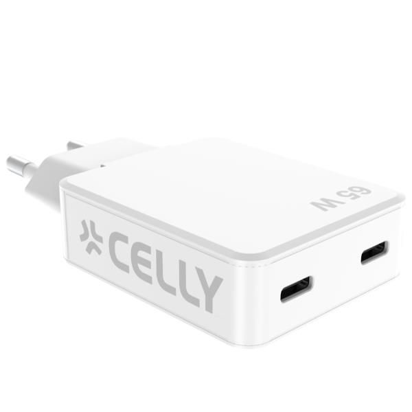 Celly 65W GaN Slim Wall Charger SLIM COLLECTION ULTRA SLIM