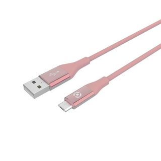 Celly Cablemag - Cavo USB - Micro-USB Tipo B (M) a USB (M) - 2.4 A - 1 m - rosa