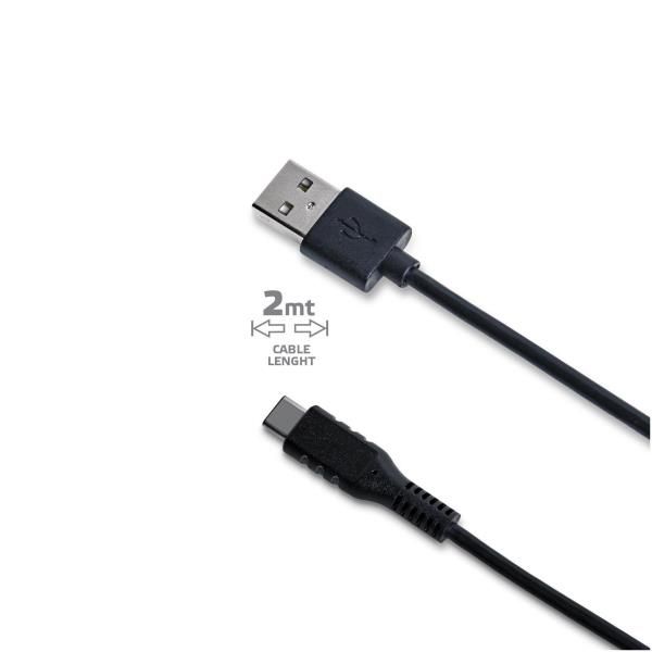 Celly USB-C2M - Cavo USB - USB-C (M) Reversibile a USB (M) - 2 m