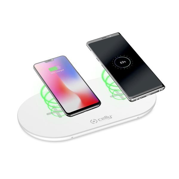 Celly WL2FASTPAD - Dual Wireless Fast Charger 10W