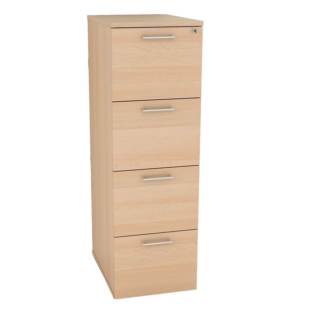Classificatore - 4 cassetti - 49 x 55 x 141,2 cm - faggio