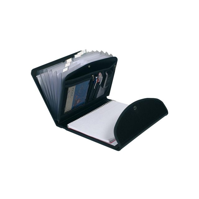 Classificatore Exafolio Exactive - 6 scomparti - PPL - 25,5x33 cm - nero - Exac…