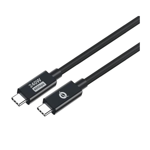 Conceptronic CAVO USB 4.0 Gen 3 C-C PD 3.1 240W 1.2m -- 48V 5A, 40Gbps, E-Mark