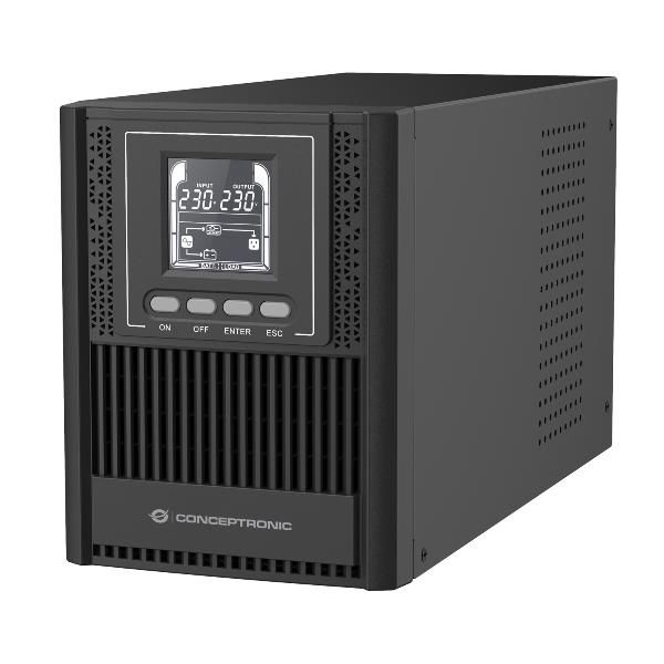 Conceptronic UPS 1000VA 900W ONLINE TOWER - HID USB, Porta EPO, 3x SCHUKO 1x Se…