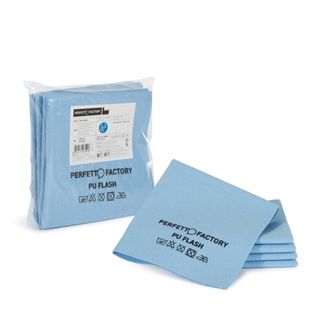 Conf 5 Panni in PU flash 34x36cm blu Perfetto Factory