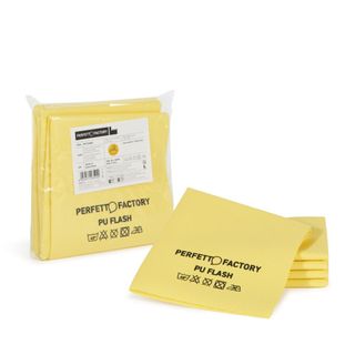 Conf 5 Panni in PU flash 34x36cm giallo Perfetto Factory