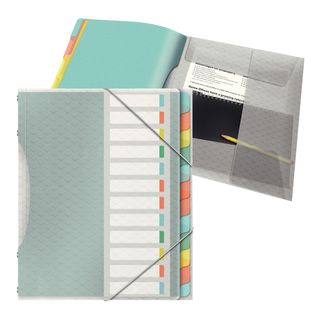 Classificatore colour'lce - 12 divisori - dorso 2 cm - 26,6x32 cm - multicolore…