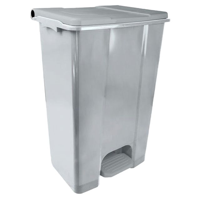 Contenitore mobile Ecoconti - a pedale - 80 L - plastica riciclata - grigio - M…