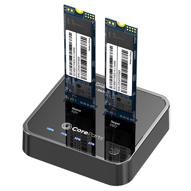CoreParts MS-CLONER-NVME stazione di docking per unita di archiviazione USB 3.2…