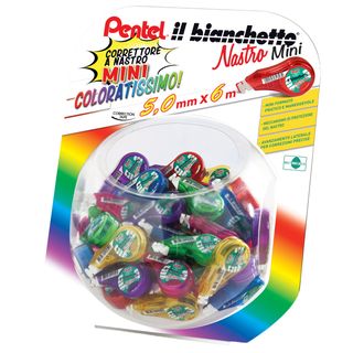 Correttore a nastro Il Bianchetto - 5 mm x 6 mt - colori assortiti - Pentel - e…