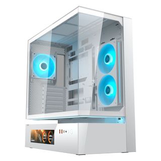Cougar CFV235 Vision, Mid-Tower, Vetro Temperato - Bianco