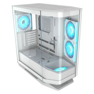 Cougar FV270, Mid-Tower, Vetro Temperato, RGB - Bianco