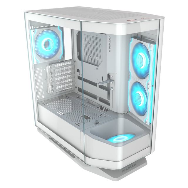 Cougar FV270, Mid-Tower, Vetro Temperato, RGB - Bianco