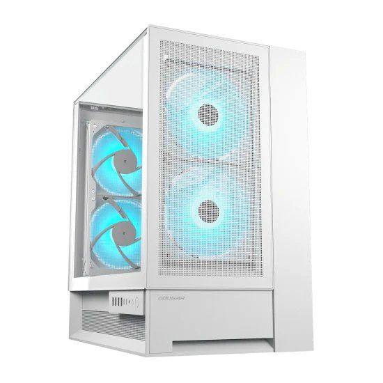 Cougar OmnyX, Mid-Tower, Vetro Temperato - Bianco