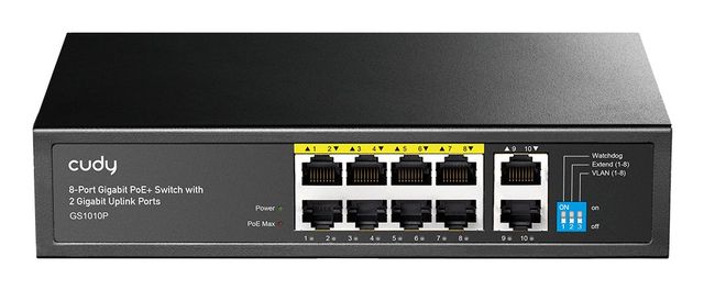 Cudy GS1010P switch di rete Gigabit Ethernet (10/100/1000) Supporto Power over …
