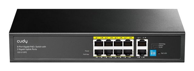 Cudy GS1010PE switch di rete Non gestito Gigabit Ethernet (10/100/1000) Support…