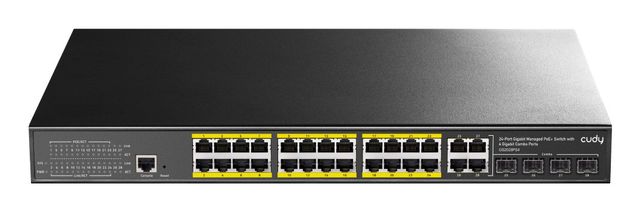 Cudy GS2028PS4 Switch Gigabit Gestito ad Alte Prestazioni da 24 Porte con PoE 1…
