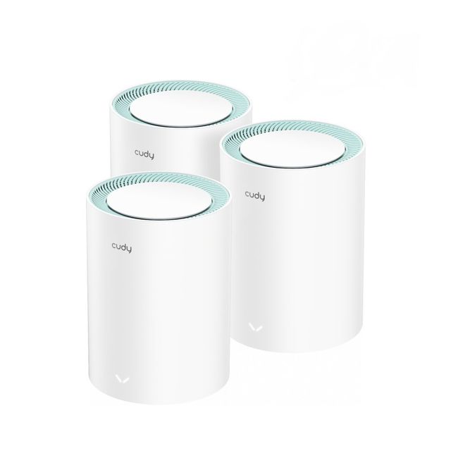 Cudy M1300 3-PACK sistema Wi-Fi Mesh Dual-band (2.4 GHz/5 GHz) Wi-Fi 5 (802.11a…