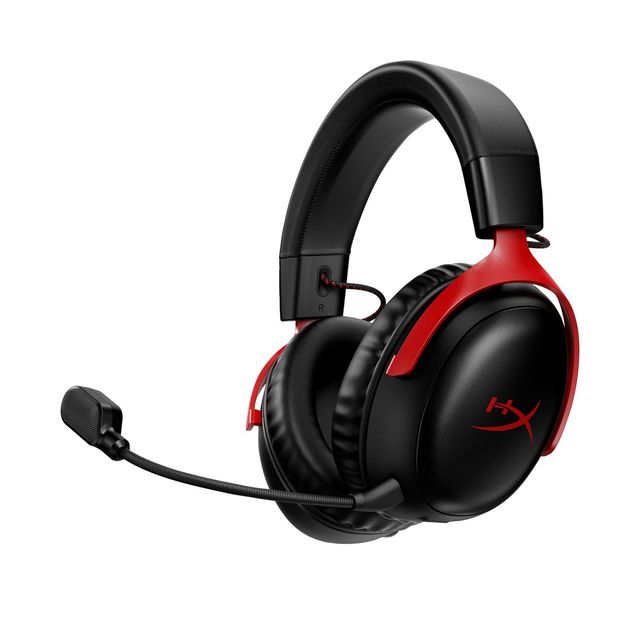 Cuffie wireless HyperX Cloud III con microfono, rosse