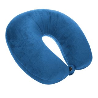 Cuscino da viaggio Explora memory foam 30x29x12cm azzurro Lebez