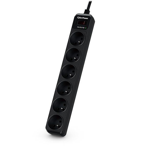 CyberPower B0620SC0-FR protezione da sovratensioni Nero 6 presa(e) AC 200 - 250…