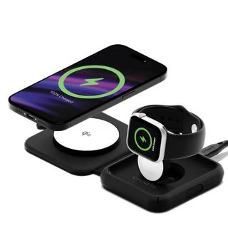 Cygnett Base di ricarica 2 in 1 ChargeBase Qi2 per iPhone e AirPods