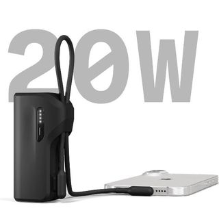 Cygnett Battery bank Thumboost 5K Powerbank con cavo integrato (NERO)