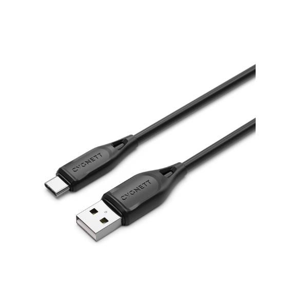 Cygnett Essentials Gen 2 - Cavo da USB-C a USB-A (2.0) da 2 m - Nero