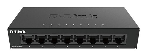 D-Link DGS-108GL e' uno switch di rete gigabit con 8 porte ethernet