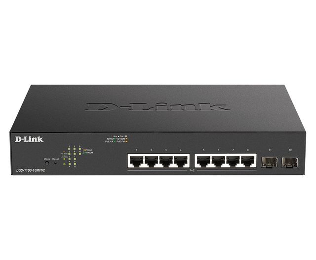 D-Link DGS-1100-10MPV2 switch di rete Gestito Gigabit Ethernet (10/100/1000) Su…