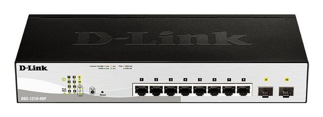 D-Link DGS-1210-08P/E Gigabit Switch 8 Port Layer2 PoE Smart Managed