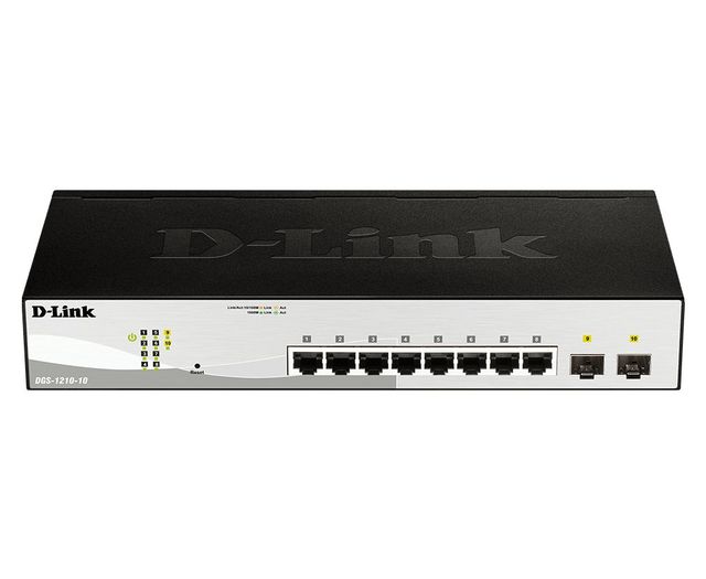 D-Link DGS-1210-10 switch di rete Gestito L2 Gigabit Ethernet (10/100/1000) 1U …