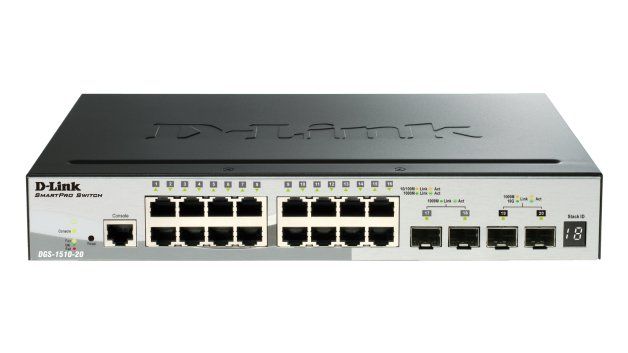 D-Link DGS-1510-52XMP/E 52-Port PoE+ Smart Managed Gigabit Stack Switch 4x10G